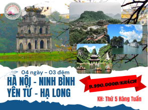 HÀ NỘI - NINH BÌNH - HẠ LONG 4N3Đ