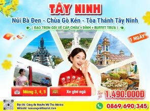 TÂY NINH - NÚI BÀ ĐEN - THÁNH THẤT CAO ĐÀI