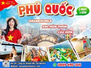 PHÚ QUỐC - HÒN THƠM - CẦU HÔN - BUFFET TRƯA