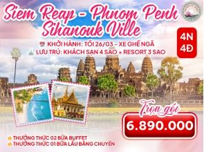 CAMPUCHIA - SIEM REAP - PHNOM PENH - SIHANOUK VILLE