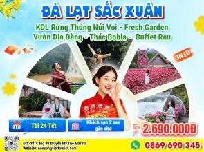 ĐÀ LẠT SẮC XUÂN - TIÊU CHUẨN 2 SAO