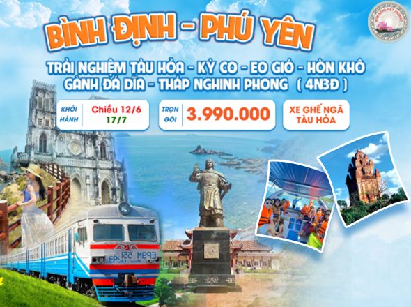 BÌNH ĐỊNH - PHÚ YÊN - TRẢI NGHIỆM TÀU HỎA
