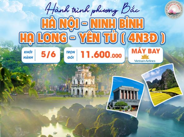 HÀ NỘI - NINH BÌNH - HẠ LONG 4N3Đ